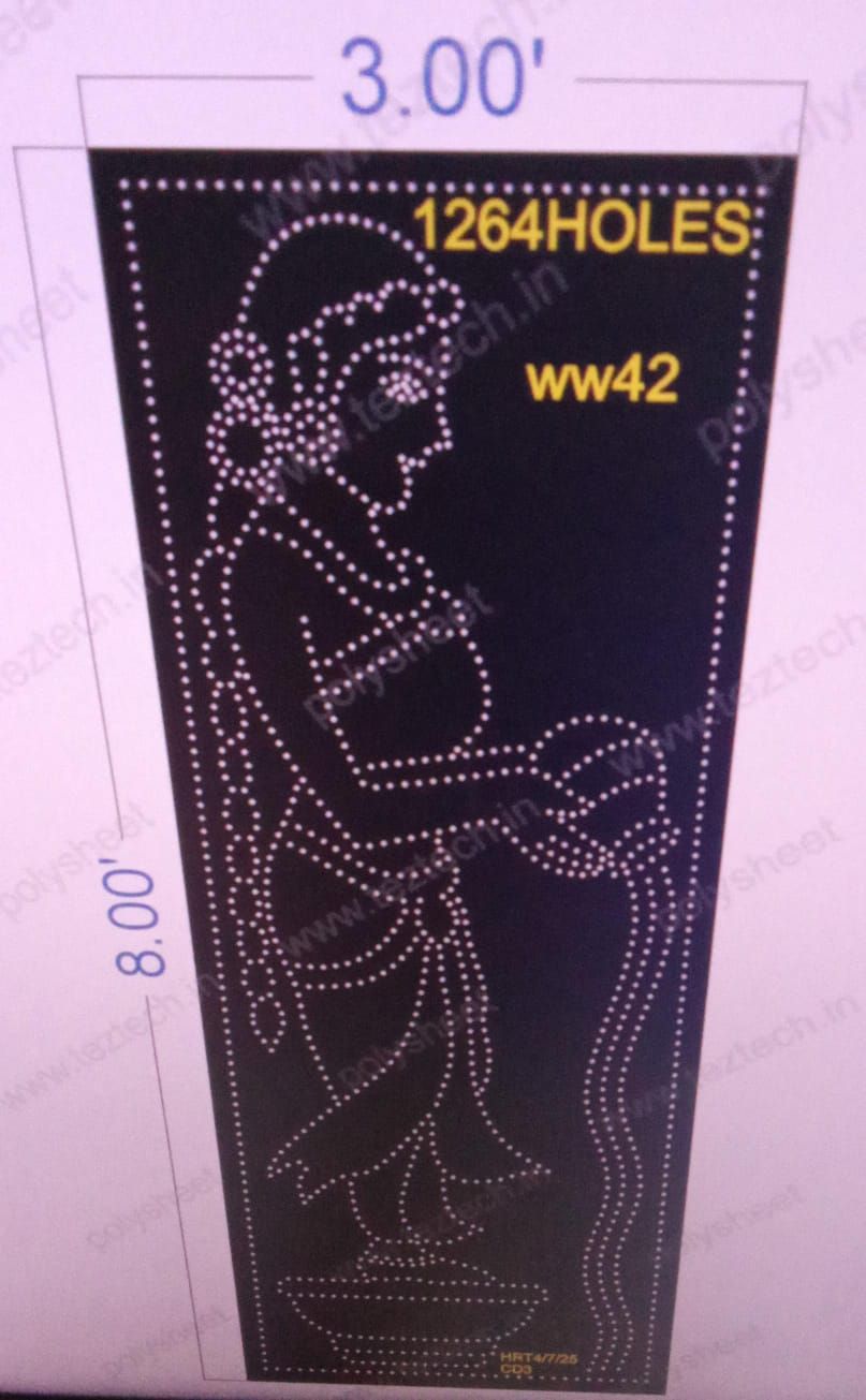 WW42  WATER WITH WOMEN 8X3  FEET 1264 HOLES