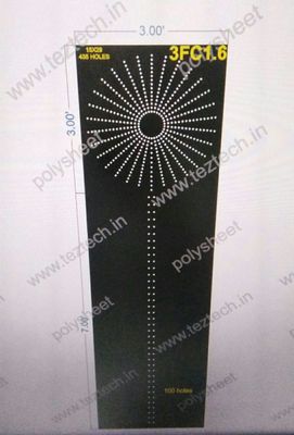 3FC1.6 TOP CIRCLE CRACKER TREE POLY SHEET 1 PART 10X3 FEET 532 HOLES