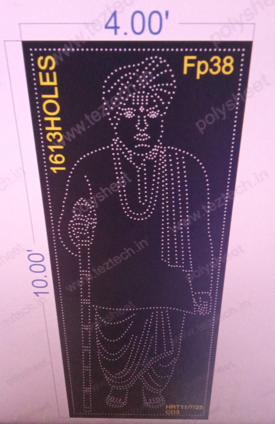 FP38 FAMOUS PEOPLE 10 X4 FEET 1613  HOLES
