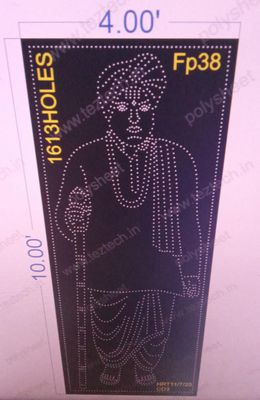 FP38 FAMOUS PEOPLE 10 X4 FEET 1613  HOLES