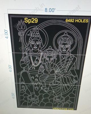 SP29 SHIV PARVTI 1 PART 12X8 FEET 6492 HOLES