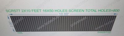 SCR577 2X10 FEET 16X50 HOLES SCREEN TOTAL HOLES=800
