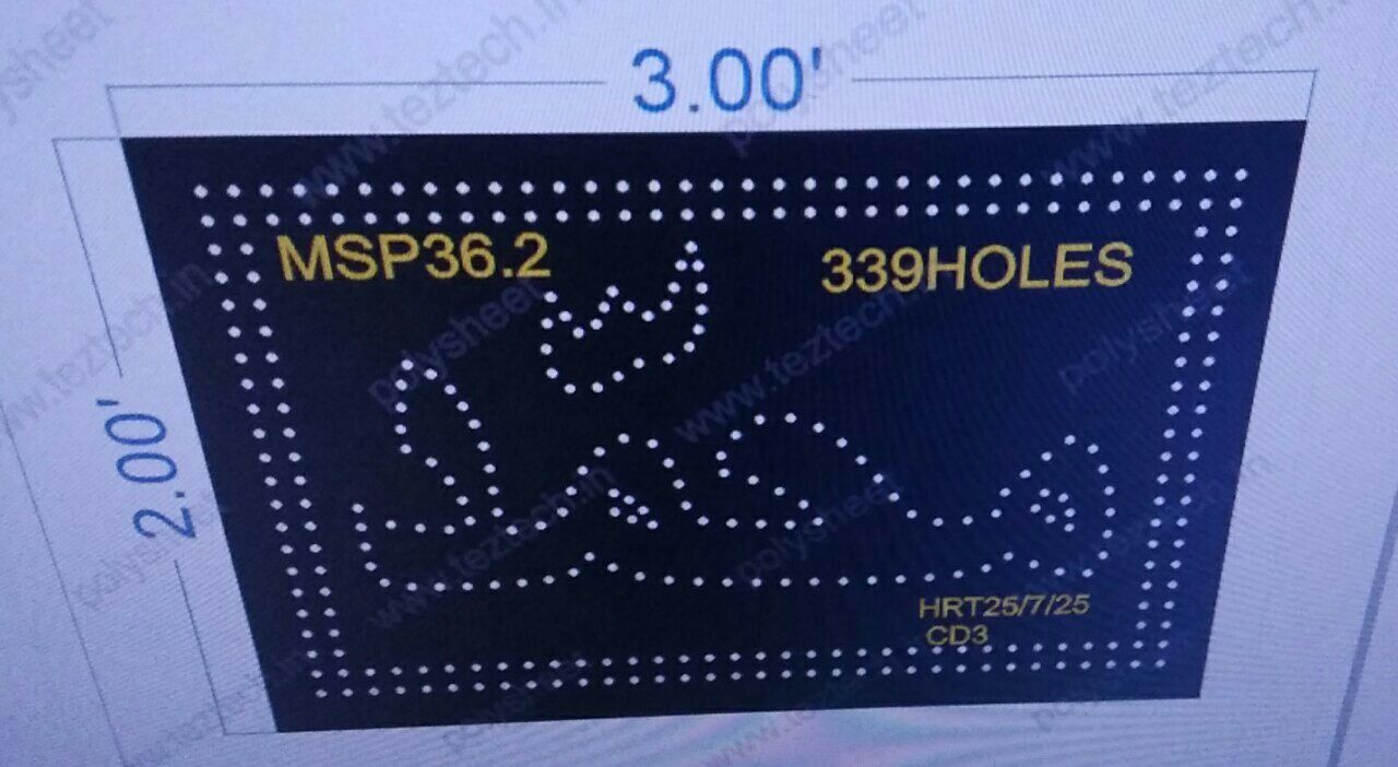 MSP36.2  MOHAMMAD 3X2 FEET 339 HOLES