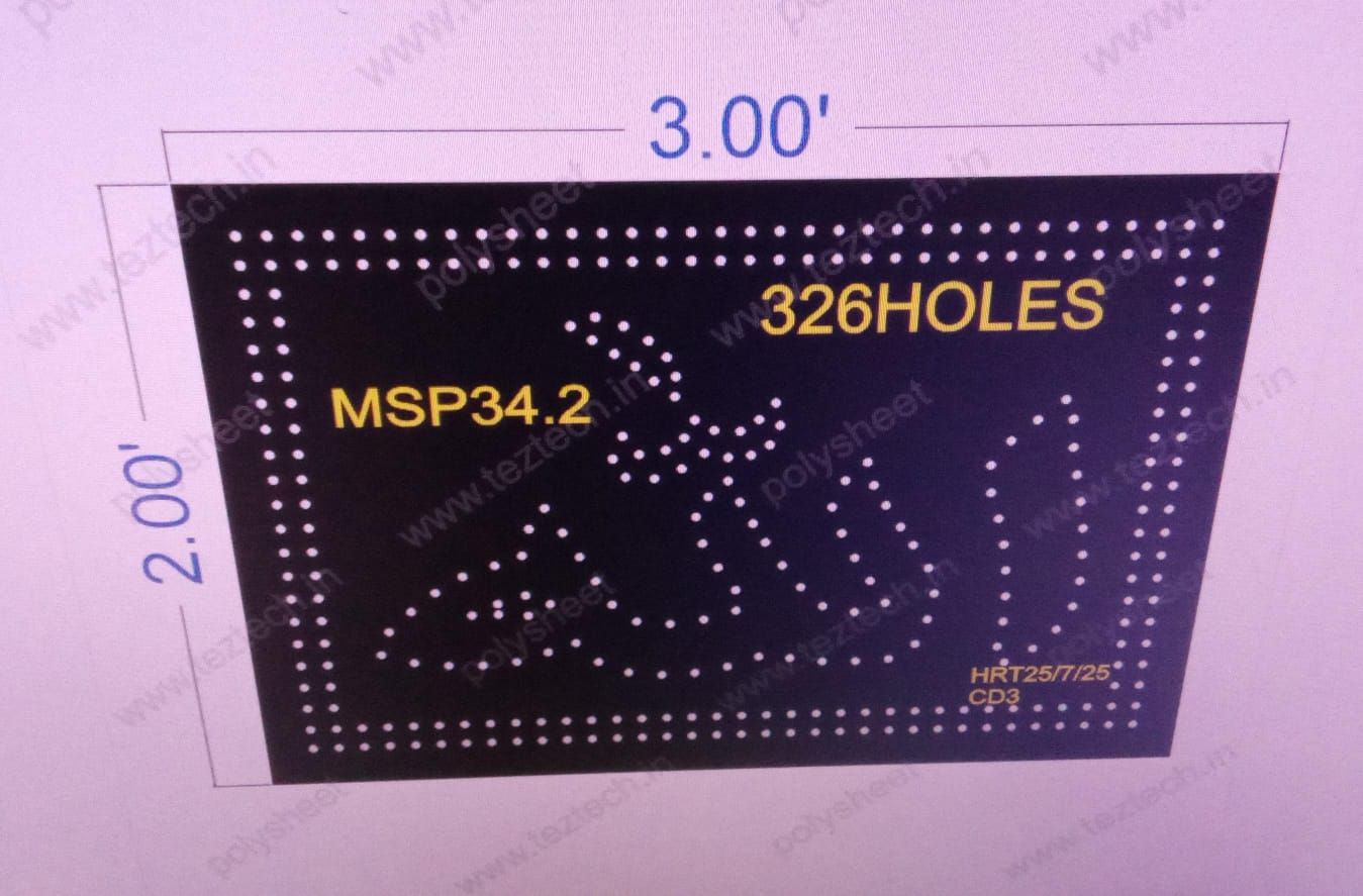 MSP34.2  ALLAH  3X2 FEET 326 HOLES