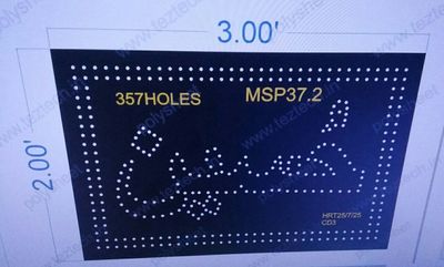 MSP37.2  HUSSIAN 3X2 FEET 357 HOLES