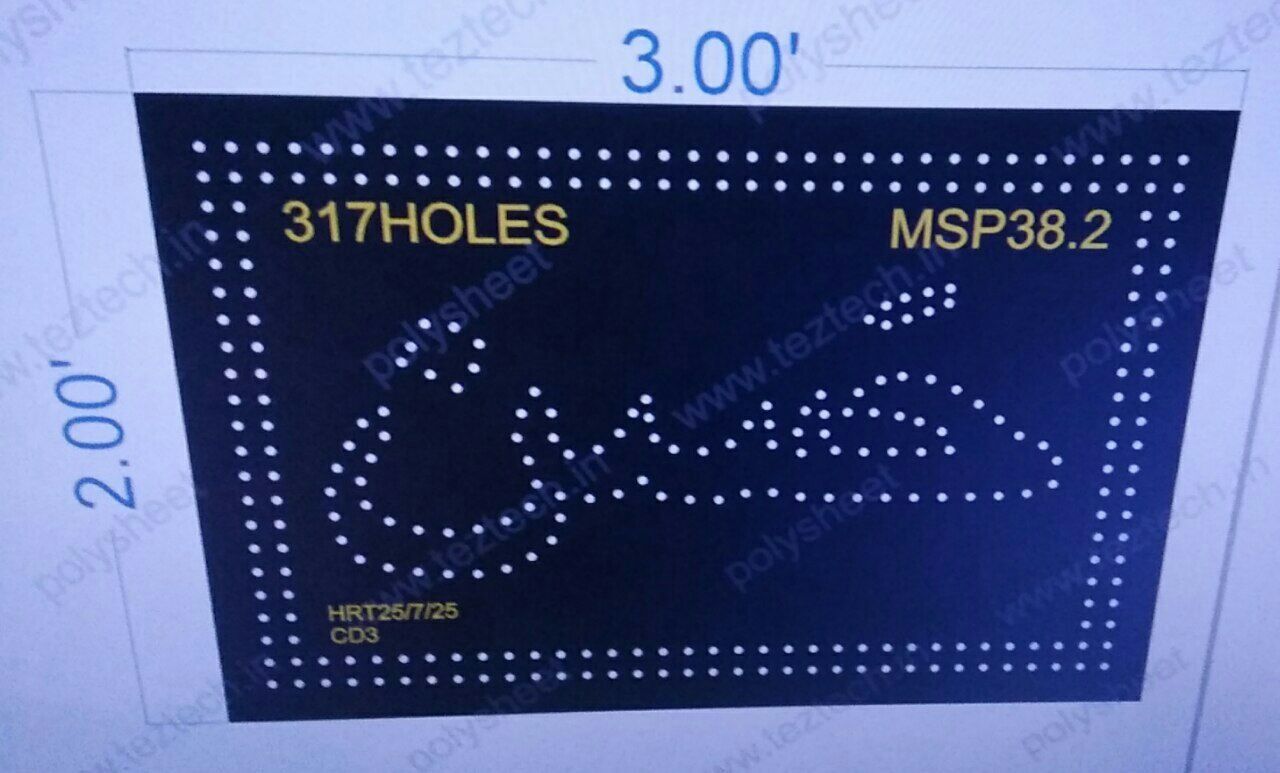 MSP38.2  HASAN 3X2 FEET 317 HOLES