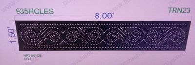 TRN23  TORAN  1.5X8  FEET 935   HOLES