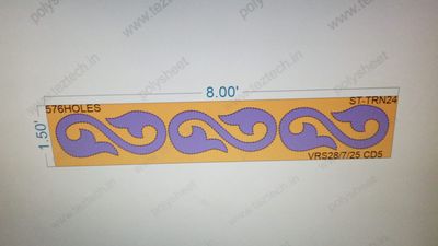 ST-TRN24  STICKER TORAN 1.5X8  FEET 576  HOLES IN 1 PART