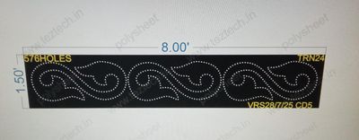 TRN24 TORAN 1 PART 1.5X8 FEET 576 HOLES