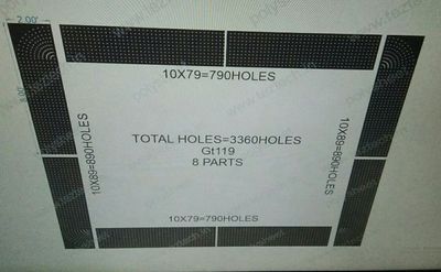 GT119 GATE 8 PARTS 16X20 FEET 3360 HOLES