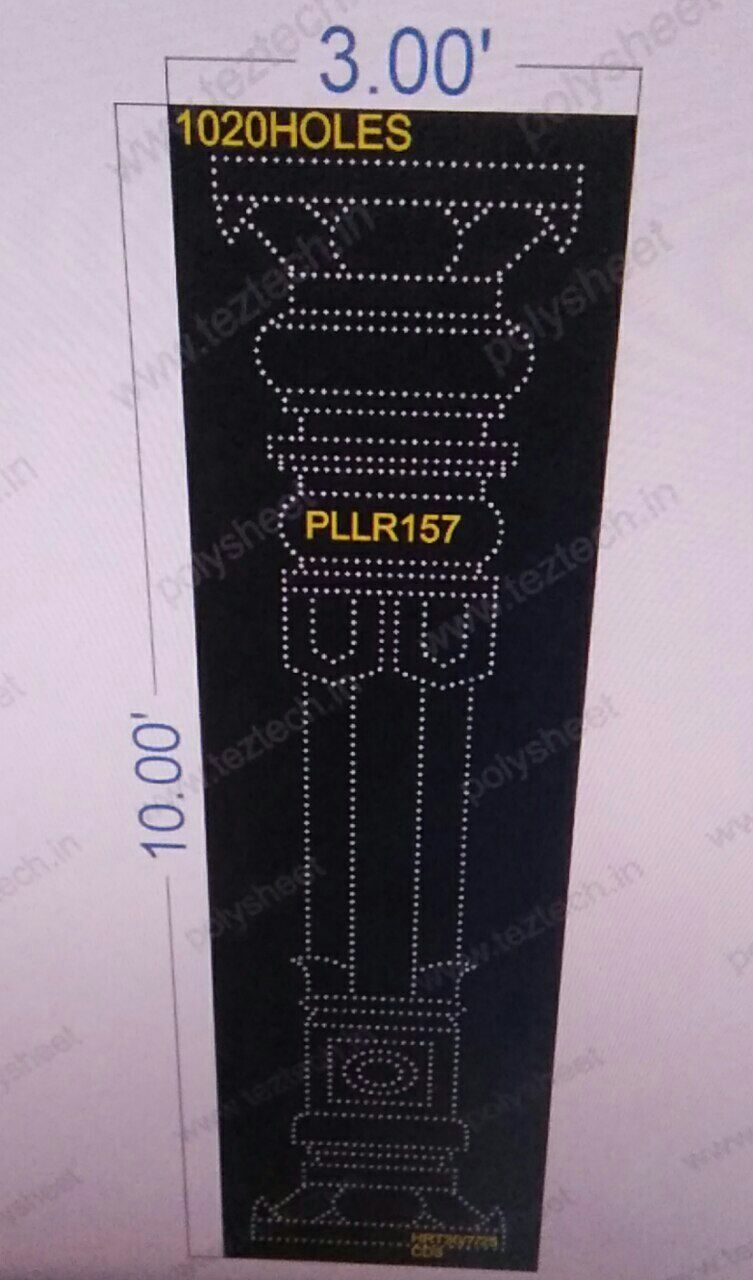 PLLR157 PILLER 1 PART 10X3  FEET 1020  HOLES