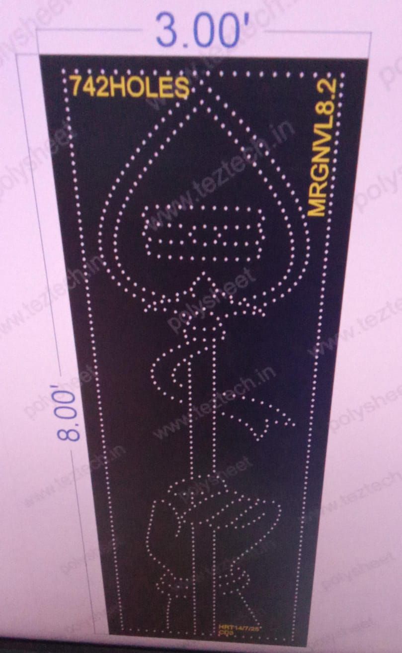 MRGNVL8.2  MURUGAN VEL 8X3  FEET 742 HOLES
