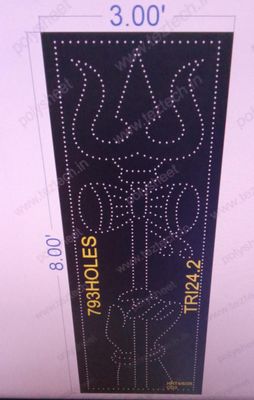 TRI24.2  TRISHUL 1 PART 8X3 FEET 793 HOLES