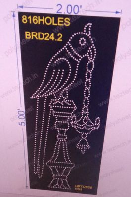 BRD24.2  PARROT 2X5 FEET 816 HOLES