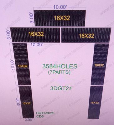 3DGT21 GATE  26X20  FEET 3584  HOLES  (7PARTS)