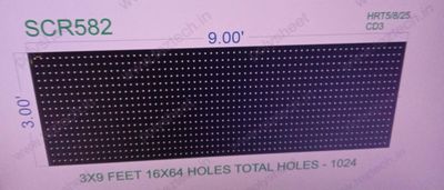 SCR582  SCREEN SHEET  3X9   FEET 16X64   HOLES SCREEN TOTAL HOLES=1024