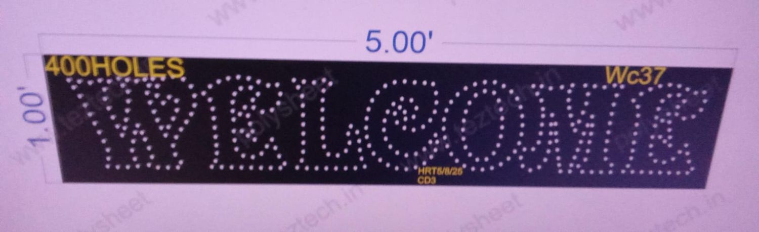 WC37 WELCOME 1 PART 1X5  FEET 400  HOLES