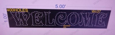 WC37 WELCOME 1 PART 1X5  FEET 400  HOLES