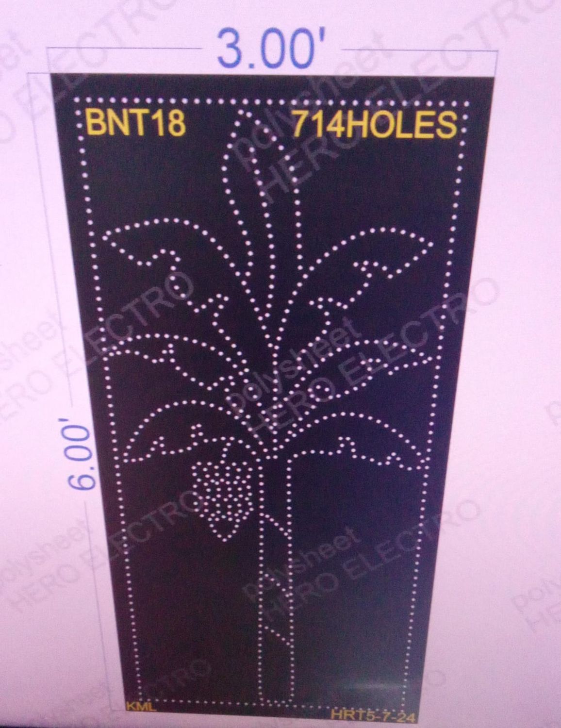 BNT18 BANANA TREE 6X3 FEET 714 HOLES