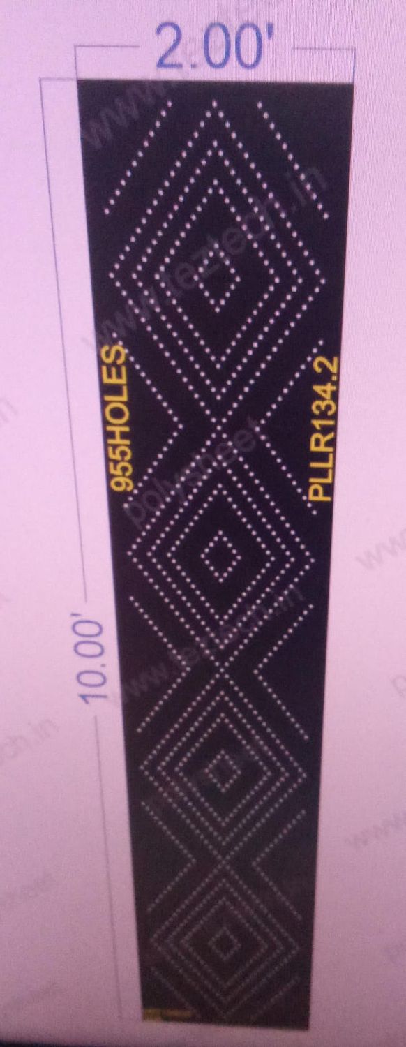 PLLR134.2  PILLER 1 PART 10X2  FEET 955  HOLES