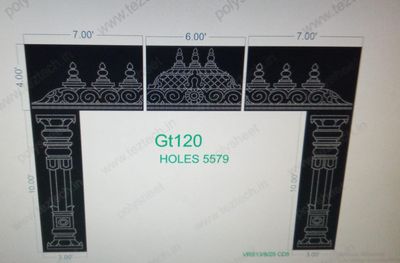 GT120 GATE 3 PART 14X20 FEET 5579 HOLES