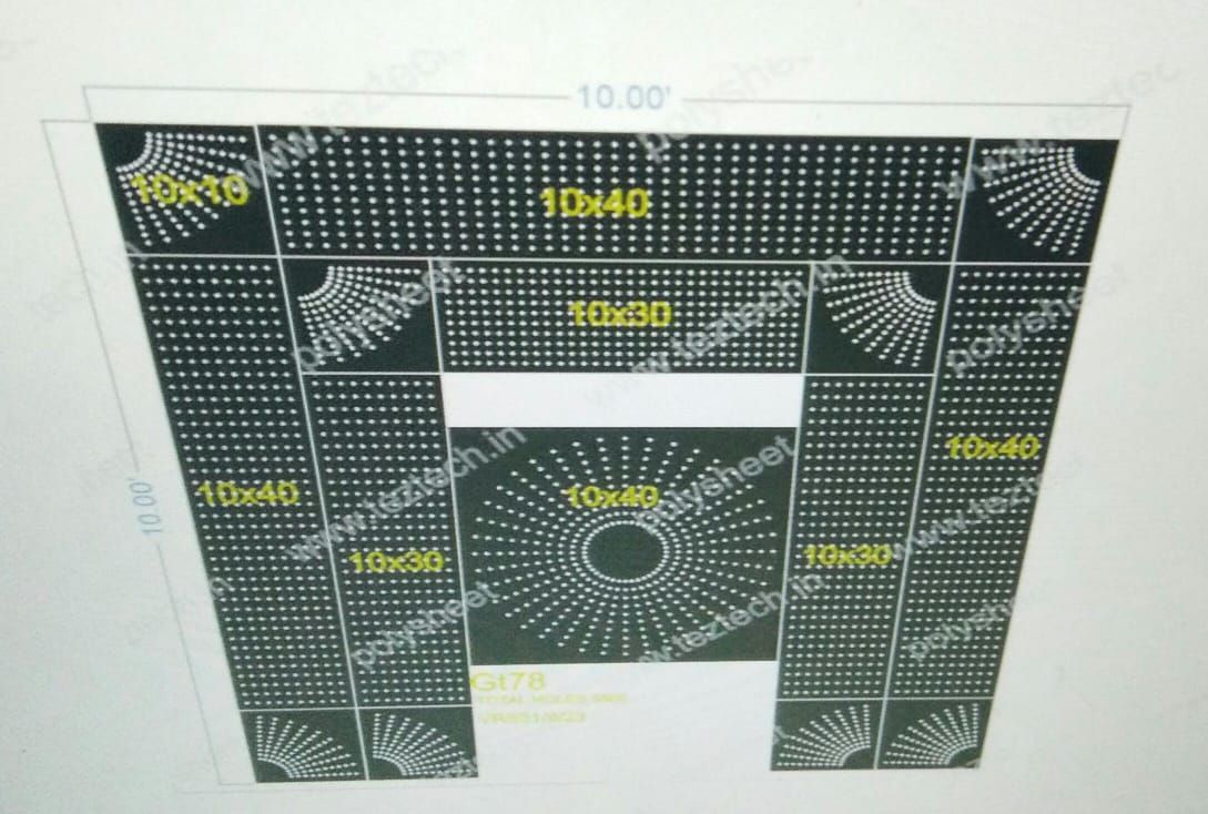 GT78  GATE  TOTALHOLES 3300 IN 7PARTS