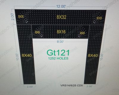 GT121 GATE 4 PART 12X12 FEET 1252 HOLES