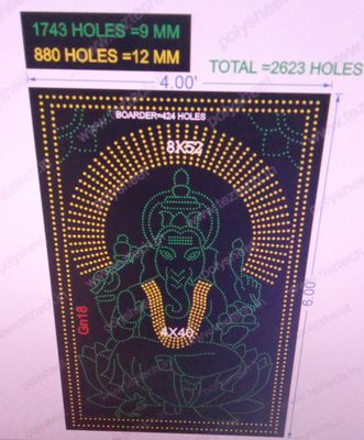 GN18  GANPATI  6X4 FEET 2743 HOLES