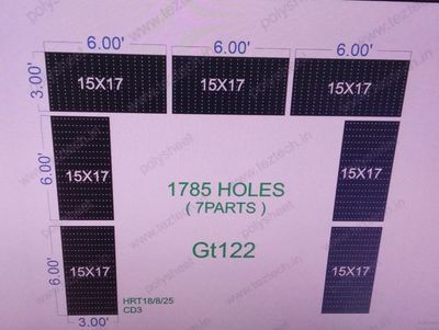 GT122 GATE 7 PART 15X17 FEET 1785 HOLES