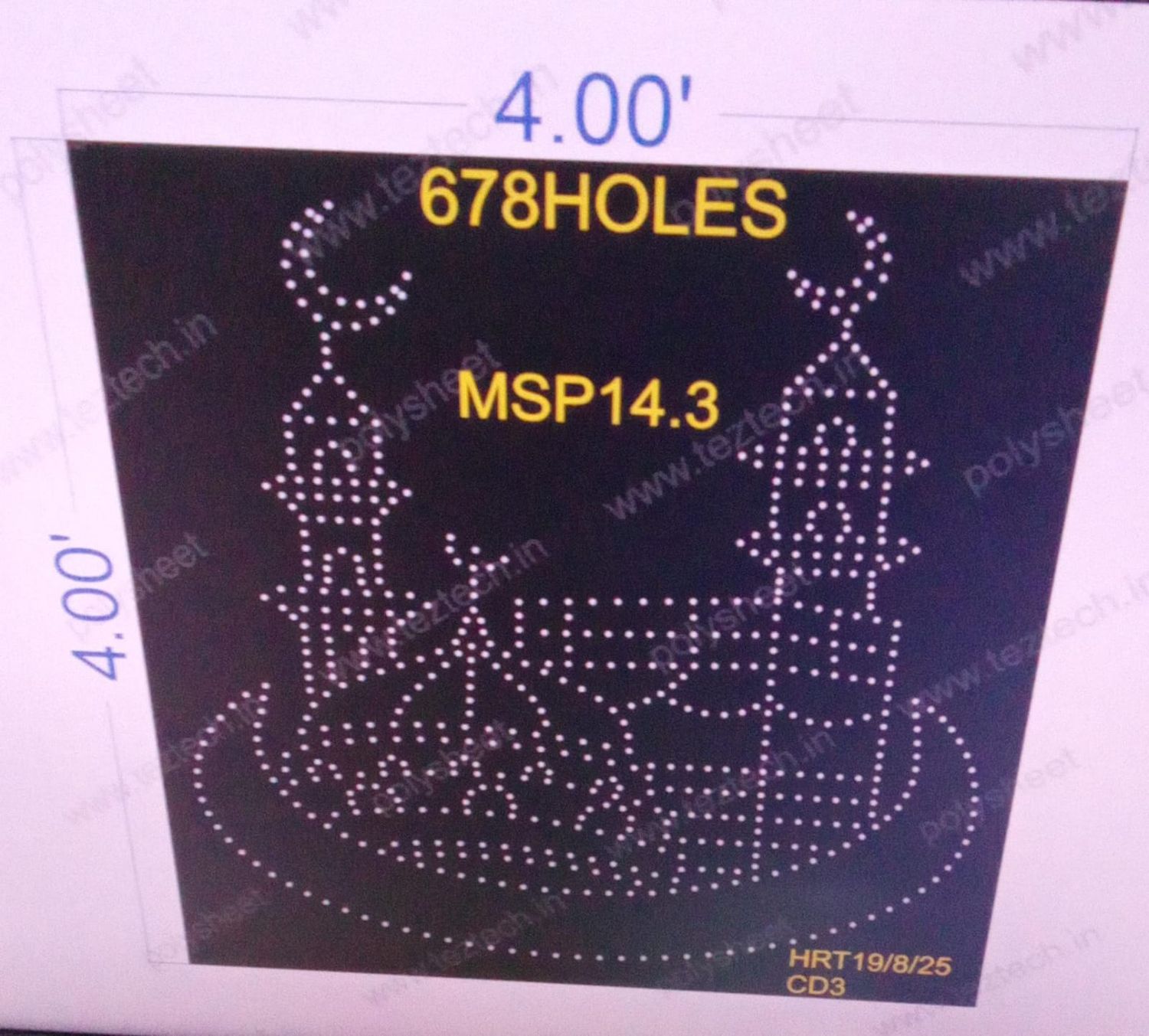MSP14.3 MUSLIM PART 4X4 FT 678  HOLES