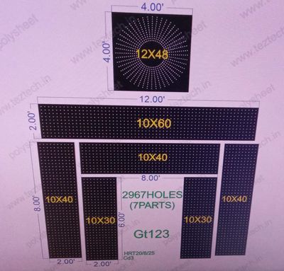 GT123  GATE 7 PART 14X12  FEET 2967 HOLES