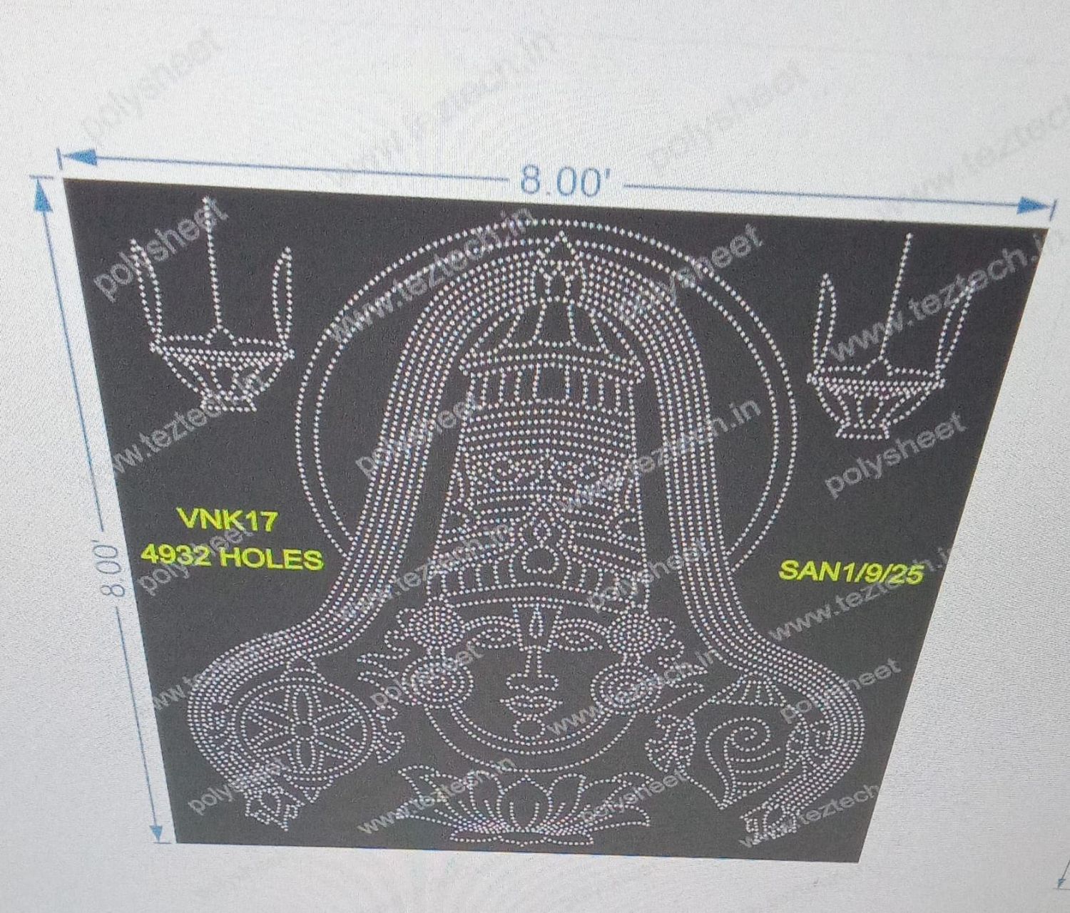 VNK17 VENKETSWARA 2 PARTS 8X8 FEET 4932 HOLES
