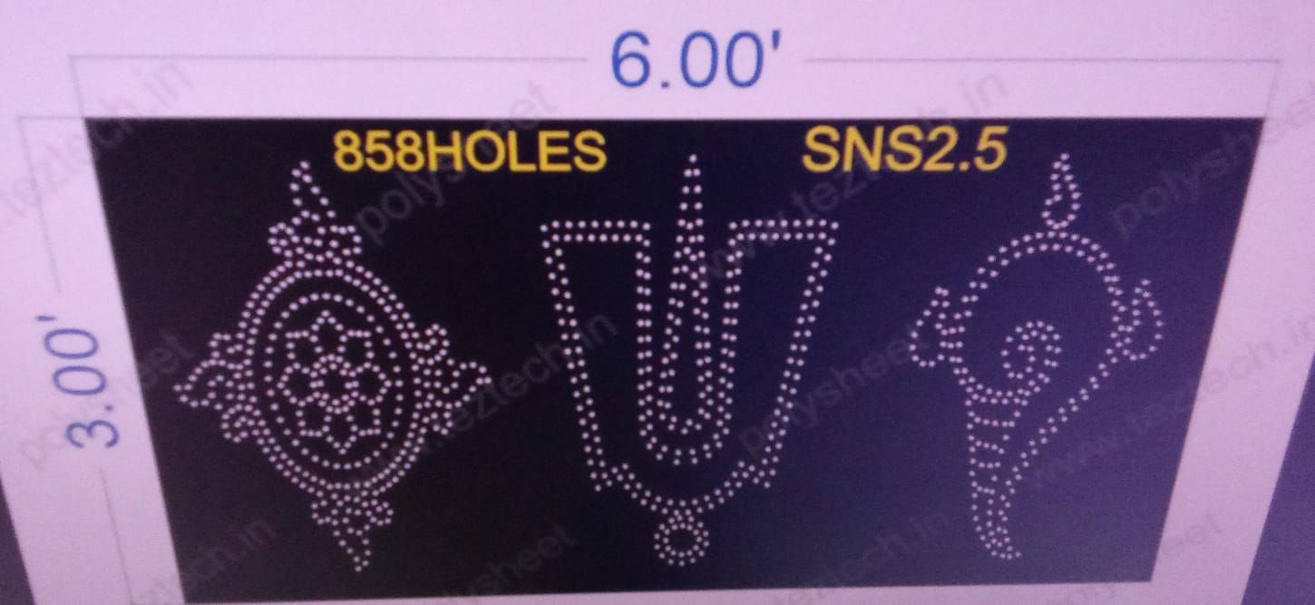 SNS2.5 SHANKU NAMAM SHAKRAM 3 X6 FEET 858 HOLES