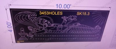 SK15.3  SHREE KRISHNA 4X10 FEET 3453 HOLES