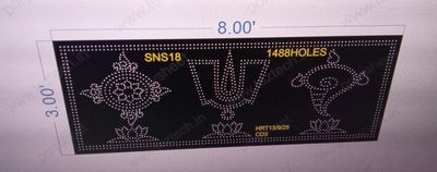 SNS18  SHANKU NAMAM SHAKRAM 1 PART 3X8 FEET 1488  HOLES