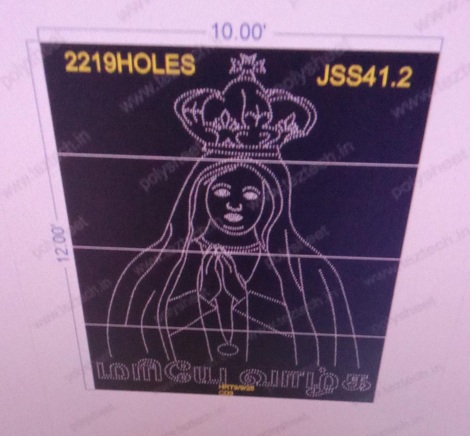 JSS41.2  JESSUS 12X10 FEET 2219 HOLES ( 4 PARTS )