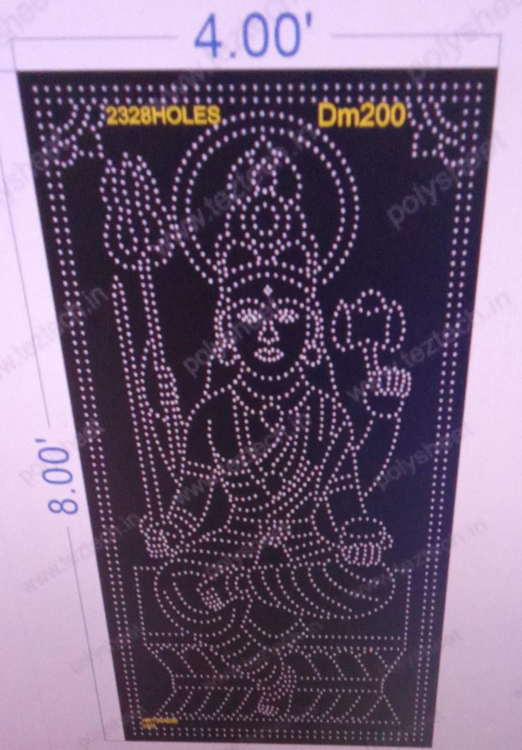DM200  DEVI MATA  8X4  FEET 2328 HOLES