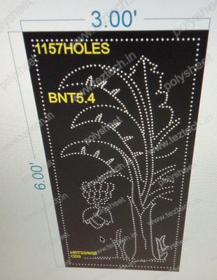 BNT5.4  BANANATREE  PARTS 6X3 FEET 1157 HOLES