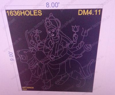 DM4.11  DEVI MATA 3 PARTS 9X8   FEET 1636 HOLES