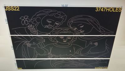 JSS22 JESUS 10X16 FEET 3747 HOLES (3 PARTS)