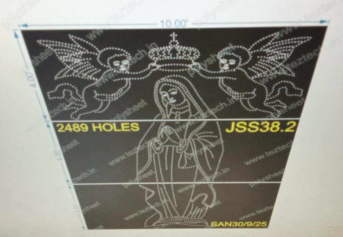 JSS38.2 JESUS 3 PARTS 12X10 FEET 2489 HOLES
