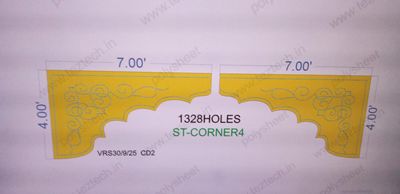 ST-CORNER4 STICKER CORNER 4X14 FEET 1328 HOLES