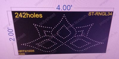 RNGL34  RANGOLI 1 PART 2X4 FEET  242 HOLES