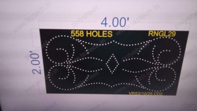 RNGL29 RANGOLI 1 PART 2X4 FEET 558 HOLES