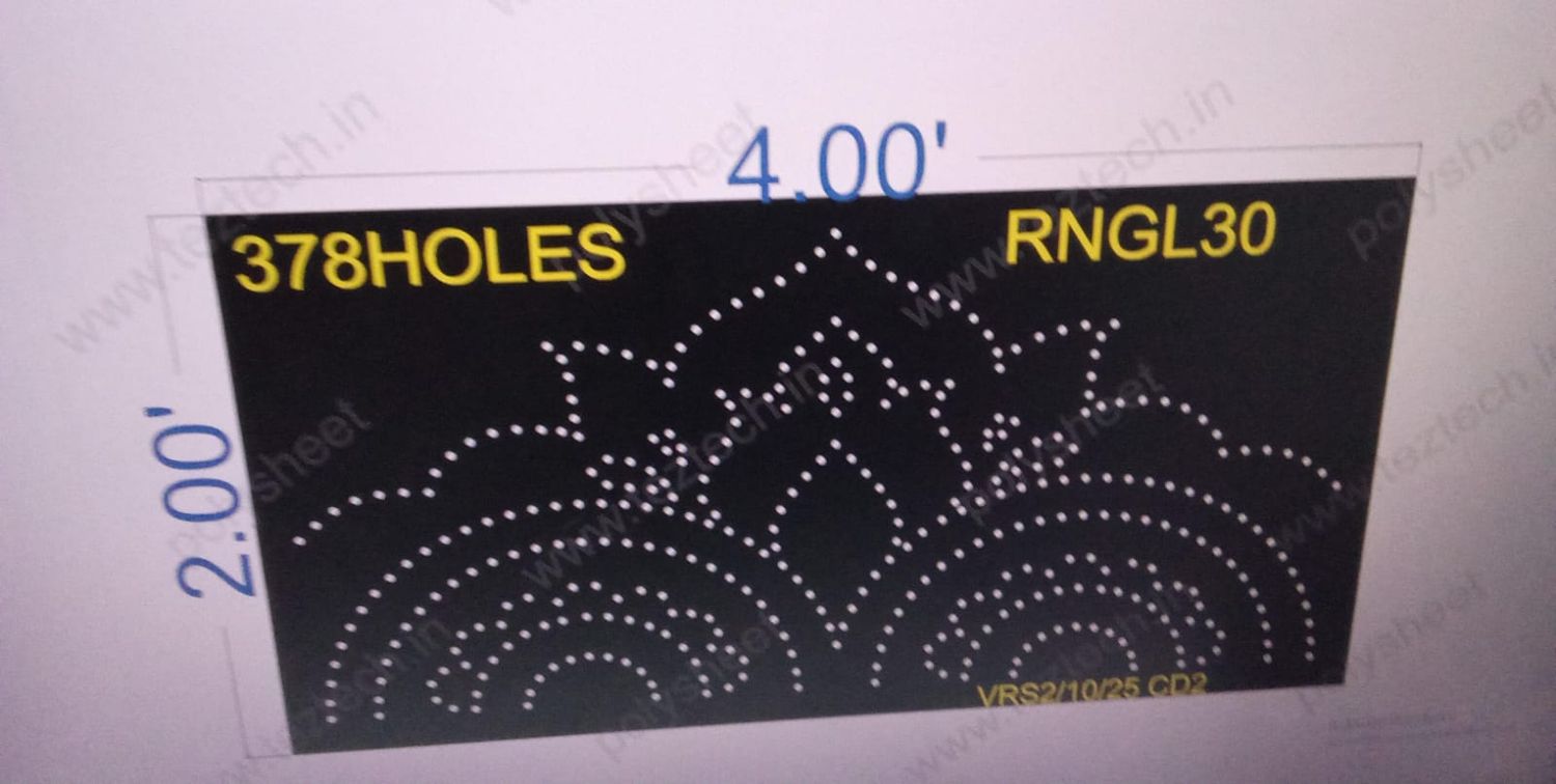 RNGL30 RANGOLI 1 PART 2X4 FEET 378 HOLES