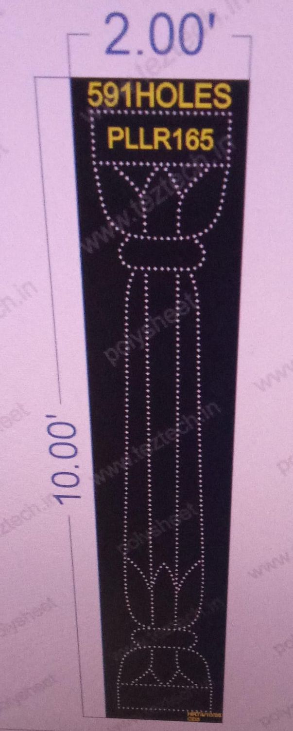 PLLR165  PILLER 1 PART 10X2  FEET 591  HOLES