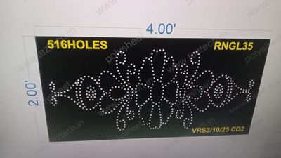 RNGL35 RANGOLI 1 PART 2X4 FEET 516 HOLES