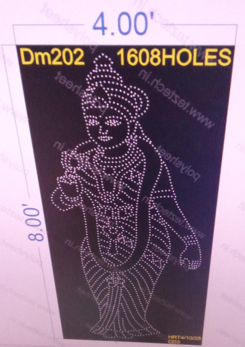 DM202  DEVI MATA  DEVA SENA   8X4  FEET 1608 HOLES