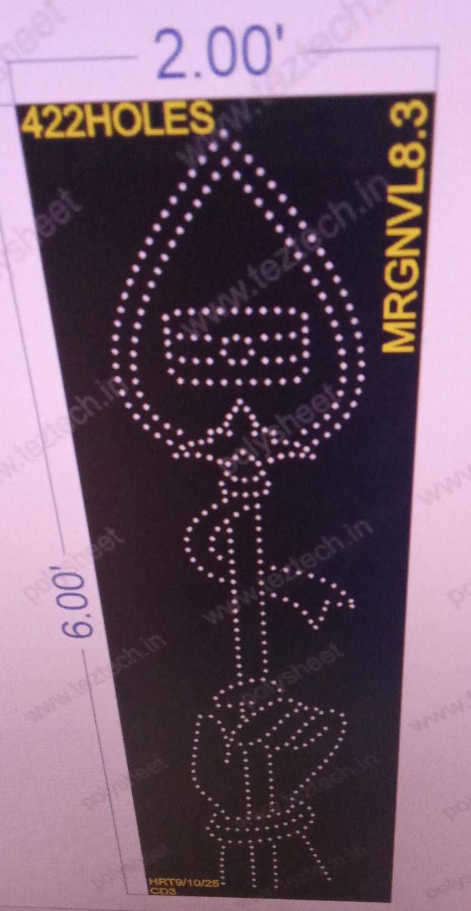 MRGNVL8.3   MURUGAN VEL 6X2   FEET 422  HOLES