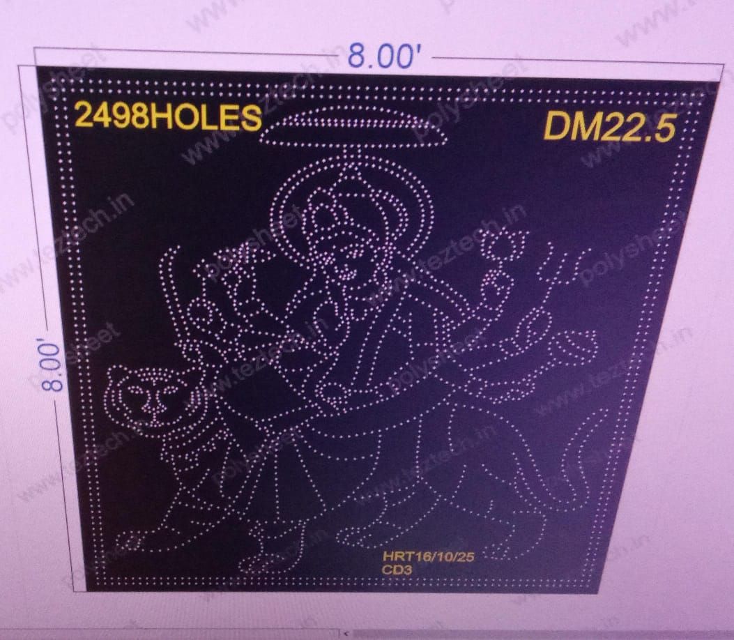 DM22.5 DEVI MATA 8X8 FEET 2498  HOLES ( 2 PARTS)
